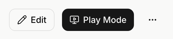 A song's action row with the Play Mode button